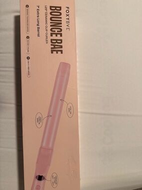 FOXYBAE Bounce Bae Pink 1.25" Ceramic Clip Curler